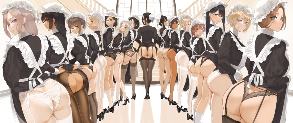 [Art] Throtem Maids Collection (Throtem / トロテム) [uncen] [Big Ass, Big Tits, Teasing, Maids] [PNG, JPG]