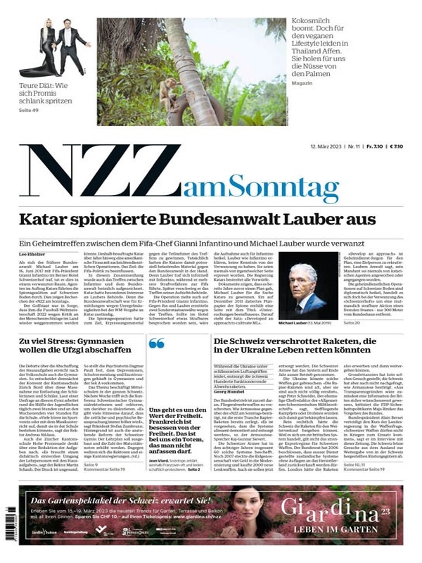 Neue Zurcher Zeitung - 12 März 2023