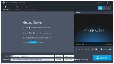 Aiseesoft iPad Video Converter 8.0.56  Multilingual 8f07b67f13fe187b28c43a2c4c5e0bfc