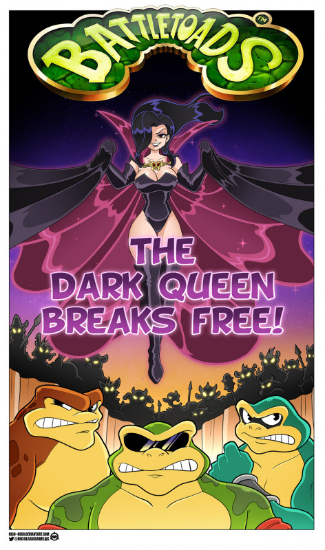 Neco-Neko - The Dark Queen Breaks Free (Battletoads) Porn Comics