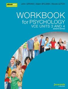 Workbook for Psychology VCE Units 3 and 4, 7th Edition