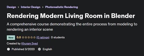 Rendering Modern Living Room in Blender