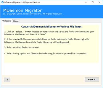 RecoveryTools MDaemon Migrator 10.7 Portable