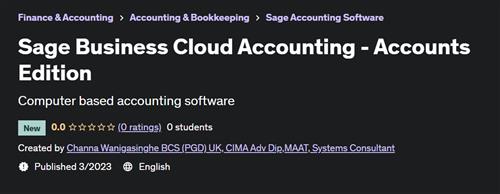 Sage Business Cloud Accounting –  Accounts Edition –  Download Free