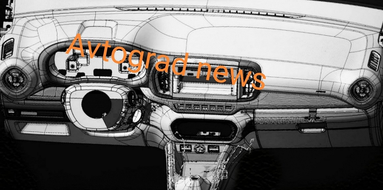 Переднюю панель для Lada Granta 2024 показали на новоиспеченном изображении. Такую же должна была получить новоиспеченная «Нива»