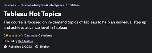 Tableau Hot Topics