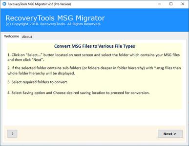 RecoveryTools MSG Migrator 3.0