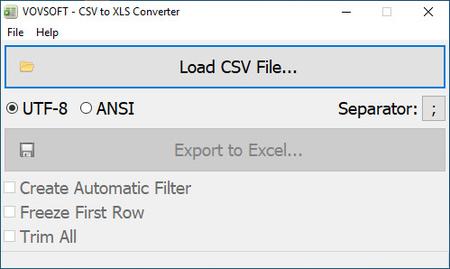 VovSoft CSV to XLS Converter 1.3