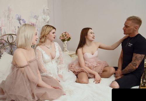 Eva Barbie, Sara Bork, Elis Benson - Bride Wedding Foursome