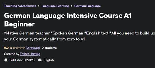 German Language Intensive Course A1 Beginner