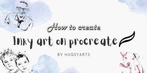 Learn how to create inky modern art on procreate inc brushset