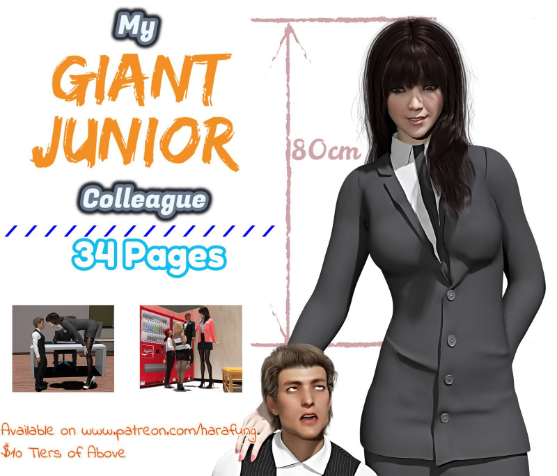 Harafung - My Giant Junior Colleague 1 3D Porn Comic