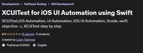 XCUITest for iOS UI Automation using Swift