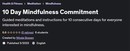 10 Day Mindfulness Commitment
