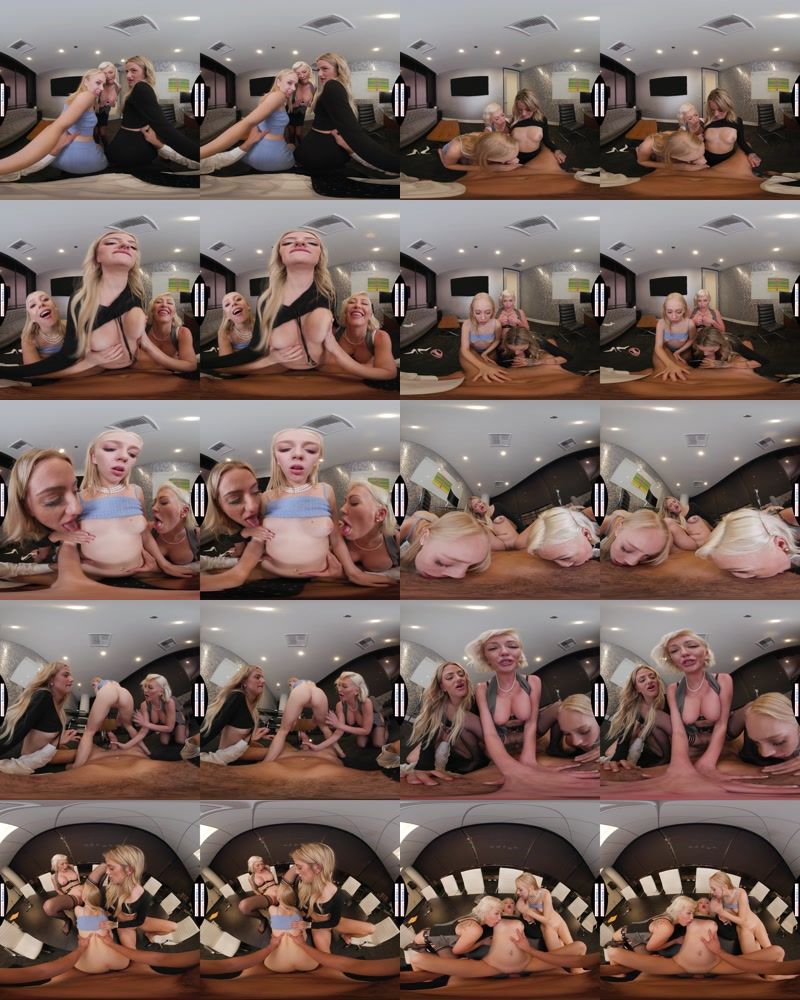 NaughtyAmericaVR: SECRETARY SEDUCTION / Adira Allure shows the new hires Braylin Bailey & Harmony Rivers how to keep the boss satisfied [Oculus Rift, Vive | SideBySide] [2048p]