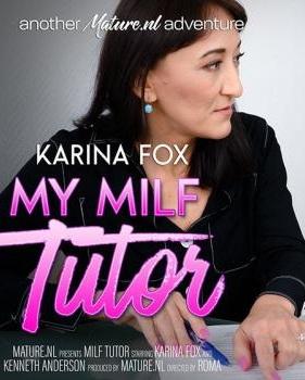 MatureNL – Naughty small breasted MILF Tutor Karina Fox with her shaved pussy is fucking her young student