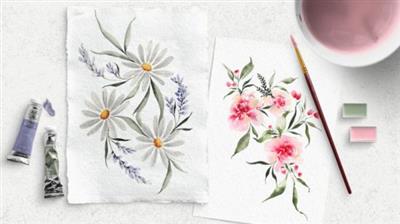 Beginner Watercolor Florals: 5 Easy Flowers Anyone can  Paint!