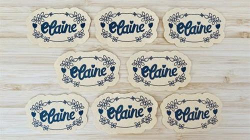 Let's Make Vintage– Style Name Stickers on Cricut Joy and Procreate –  Download Free