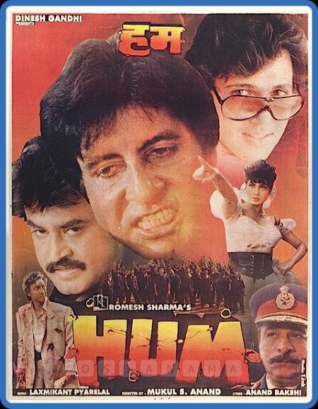 Hum 1991 1080p AMZN WEBRip x265 Hindi DDP2 0 - SP3LL