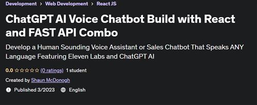 ChatGPT AI Voice Chatbot Build with React and FAST API Combo