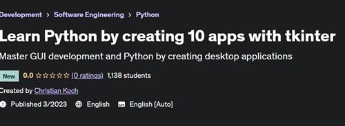 Learn Python by creating 10 apps with tkinter