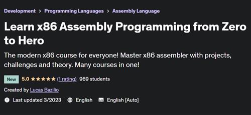 Learn x86 Assembly Programming from Zero to Hero
