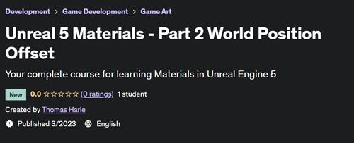 Unreal 5 Materials - Part 2 World Position Offset