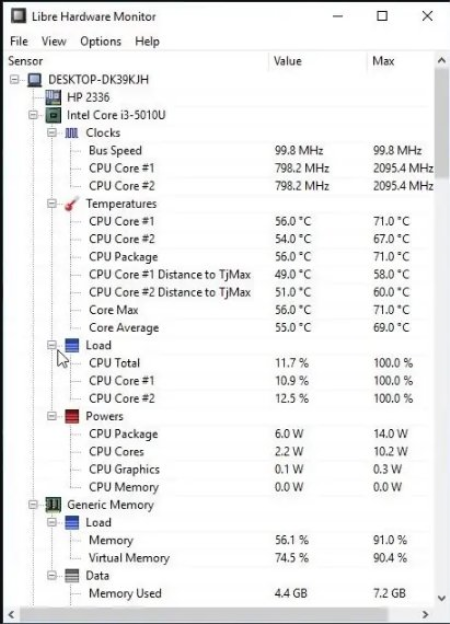 Libre Hardware Monitor 0.9.2