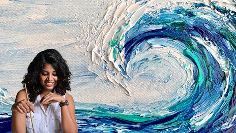 Painting Impasto Waves Landscape - In 3 Easy Steps