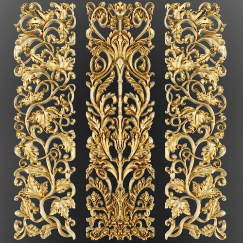 Thread Gold 3d model for interior design