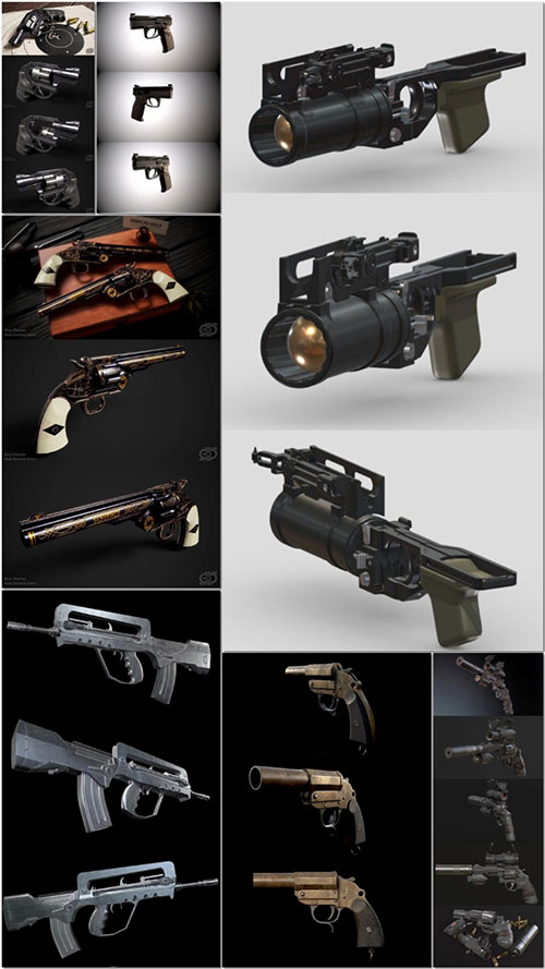 Firearms collection 3d model