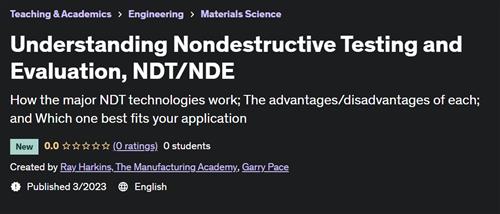 Understanding Nondestructive Testing and Evaluation, NDT/NDE