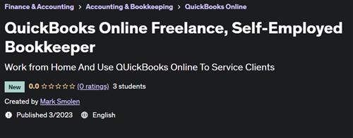 QuickBooks Online Freelance, Self-Employed Bookkeeper