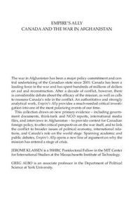 Empire's Ally Canada and the War in Afghanistan