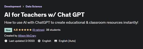 AI for Teachers w/ Chat GPT
