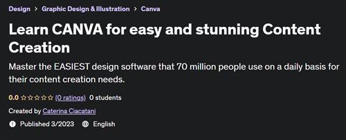 Learn CANVA for easy and stunning Content Creation
