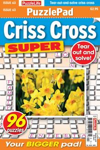 PuzzleLife PuzzlePad Criss Cross Super - 23 March 2023