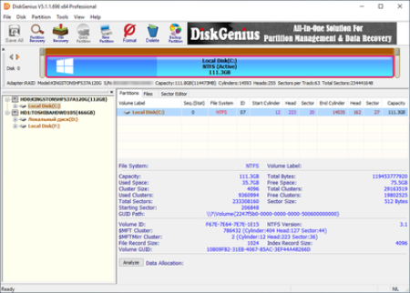 DiskGenius Professional 5.5.0.1488 Multilingual + Portable