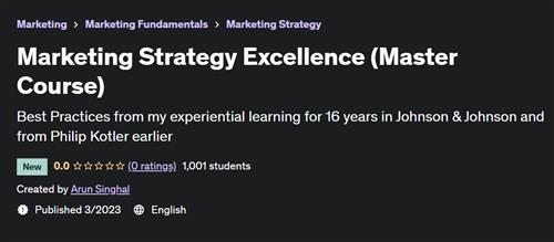 Marketing Strategy Excellence (Master Course)