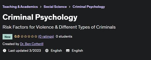 Criminal Psychology (2023)