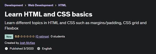Learn HTML and CSS basics (2023)