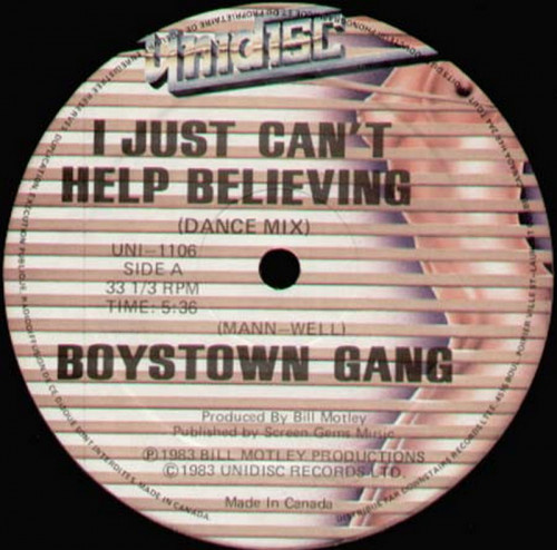 Boystown Gang - I Just Can't Help Believing (Vinyl, 12'') 1983 (Lossless)