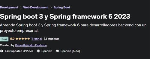 Spring boot 3 y Spring framework 6 2023 –  Download Free