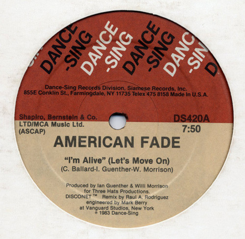 American Fade - I'm Alive (Let's Move On) (Vinyl, 12'') 1983 (Lossless)
