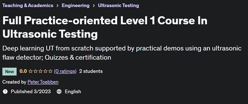 Full Practice-oriented Level 1 Course In Ultrasonic Testing