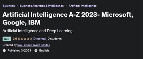 Professional Certificate in Artificial Intelligence