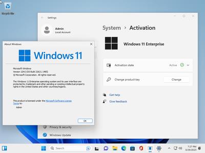 Windows 11 Enterprise 22H2 Build 22621.1485 (No TPM Required) Preactivated Multilingual (x64)