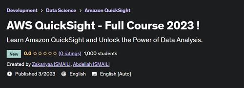 AWS QuickSight - Full Course 2023 !