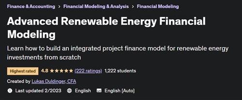 Advanced Renewable Energy Financial Modeling