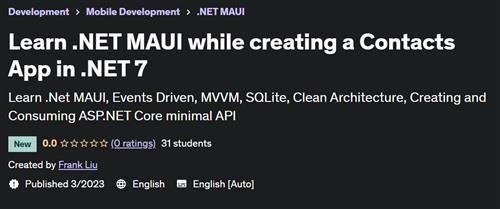 Learn .NET MAUI while creating a Contacts App in .NET 7